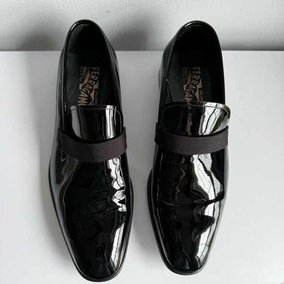 Salvatore Ferragamo Black Patent Leather Loafers main image 12